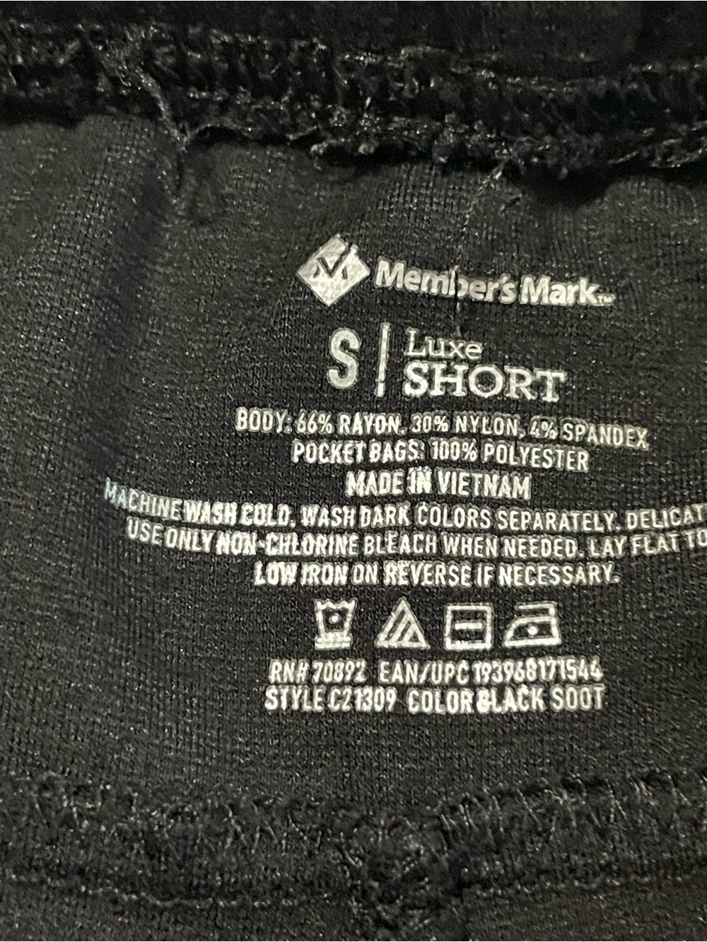 2 Pack Men's Member's Mark
Stretch Shorts Small Black Grey
Casual Lightweight - Picture 5 of 10